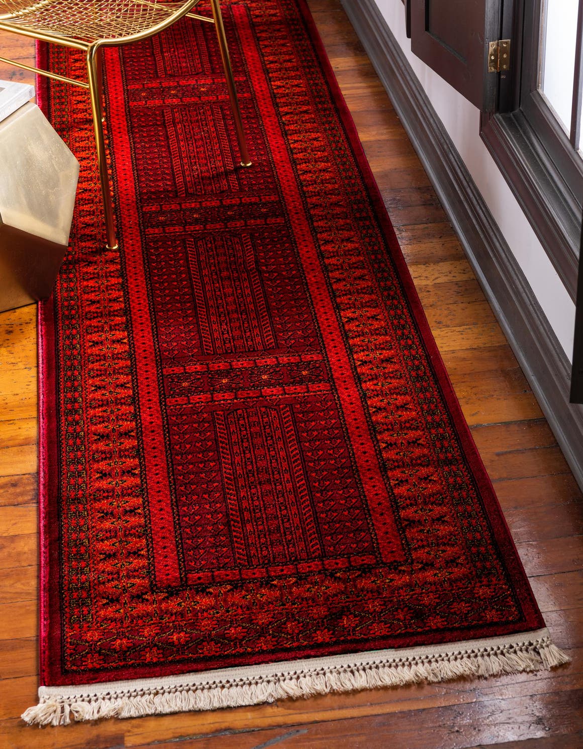 Red 2' 7 x 10' Bokhara Runner Rug Rugs.ca