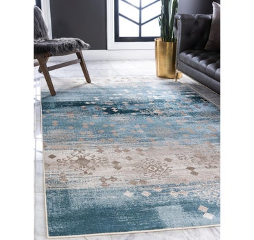 Dark Blue 7 X 10 Mirage Rug Esalerugs