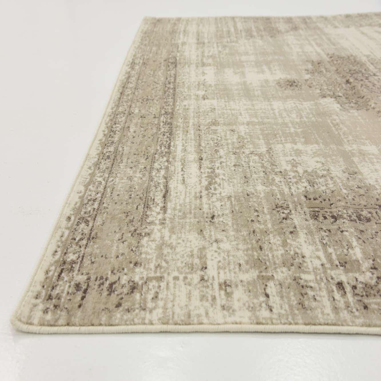 Cream 6' x 6' Montreal Square Rug eSaleRugs