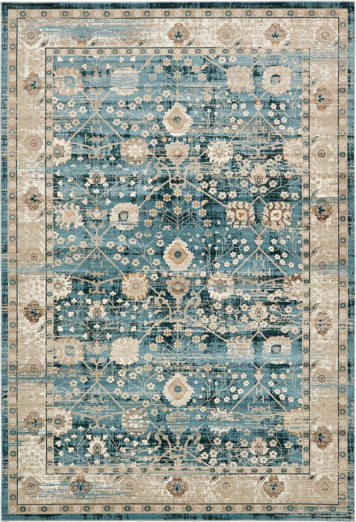 Dark Blue 7' x 10' Montreal Rug eSaleRugs