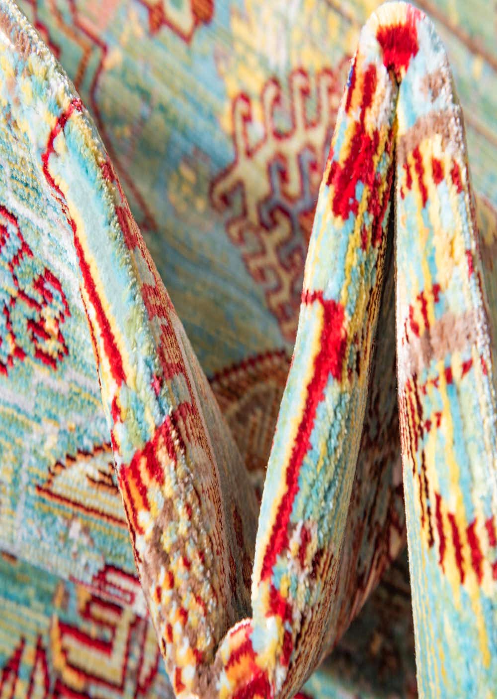 Green 2' 7 x 9' 10 Aqua Runner Rug eSaleRugs