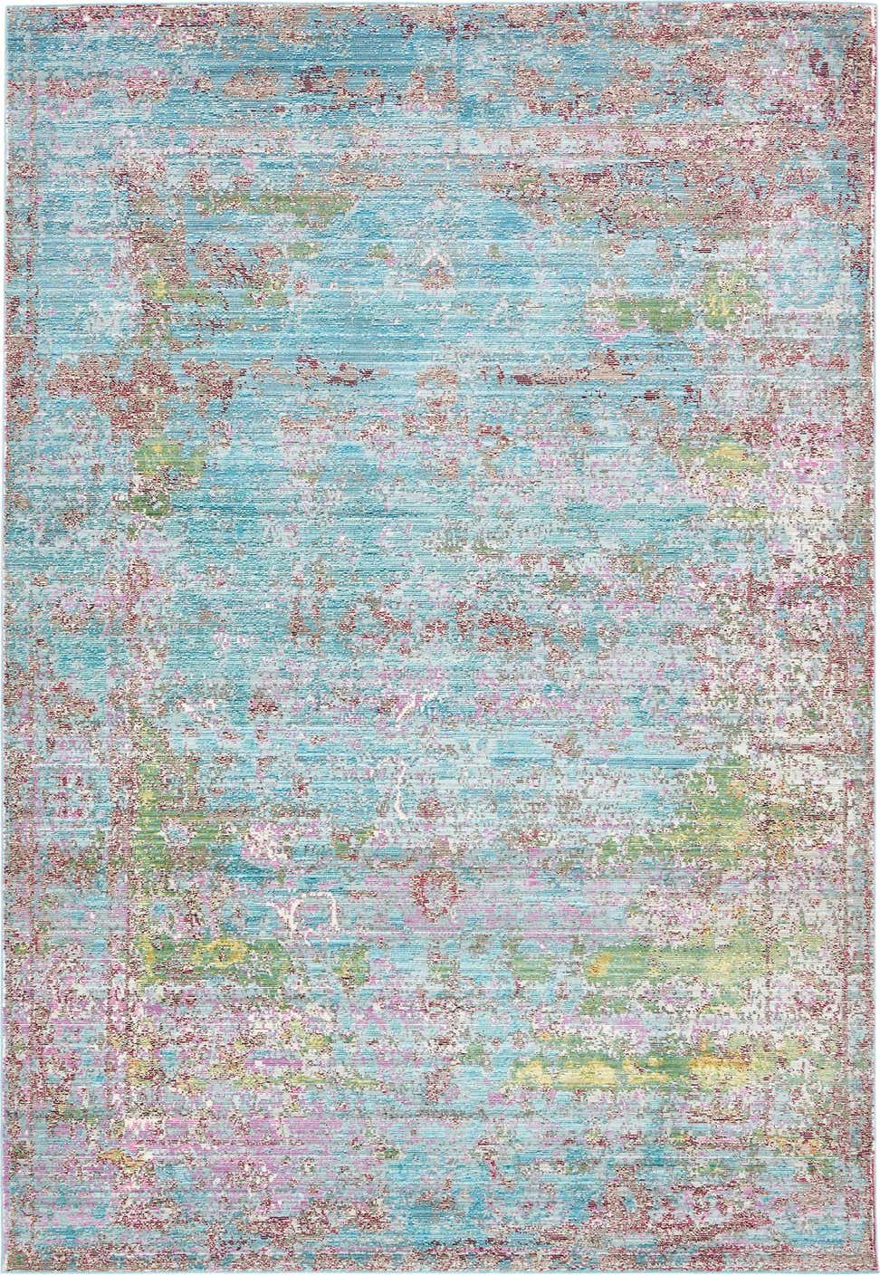 Blue 6' x 9' Aqua Rug | eSaleRugs
