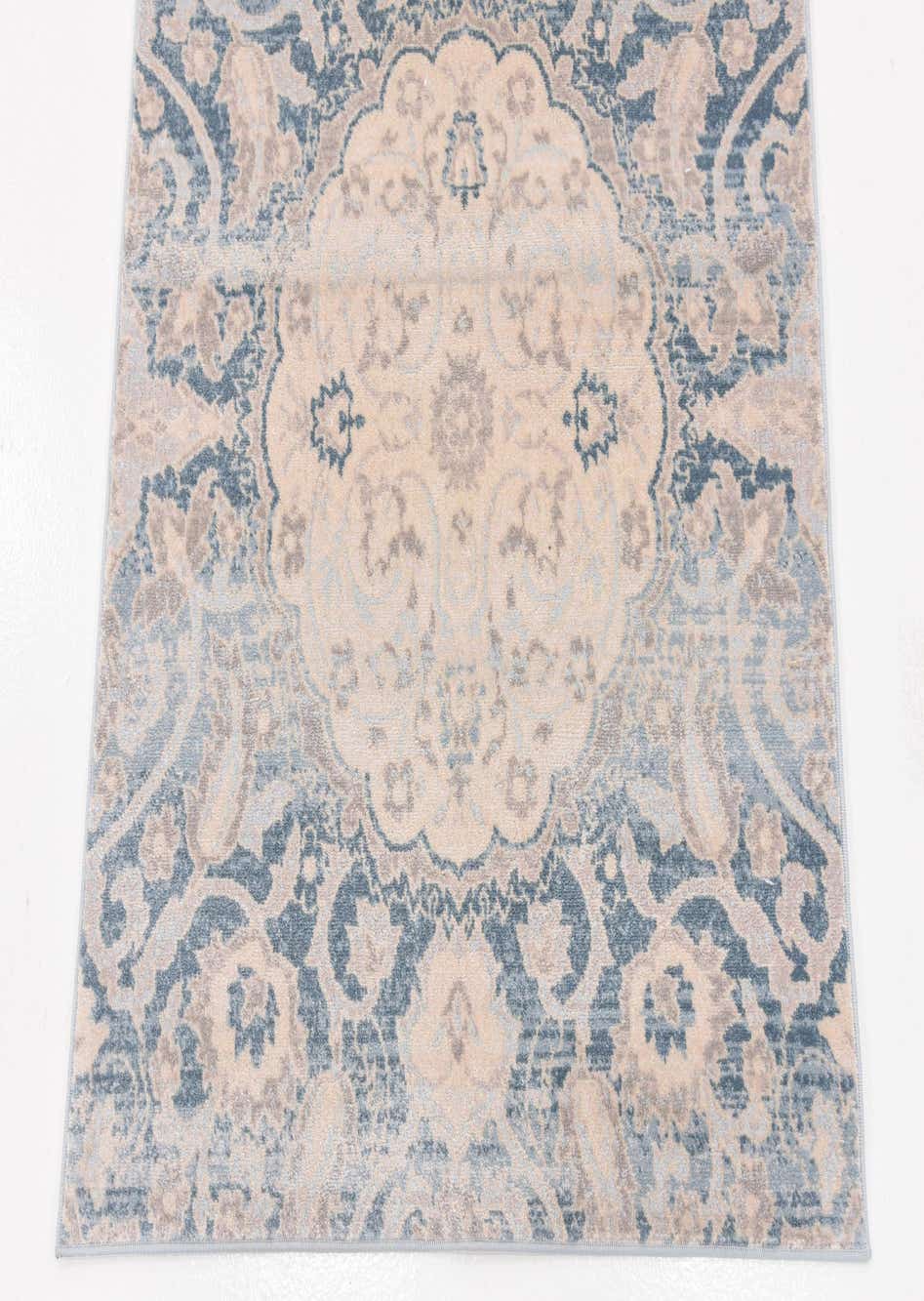 Blue 2' 7 x 10' Restoration Runner Rug eSaleRugs