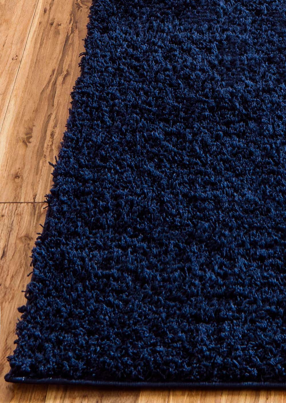 Midnight Blue 5' x 8' Solid Shag Rug