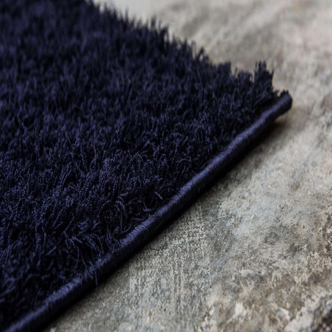 Midnight Blue 4' x 6' Solid Shag Rug