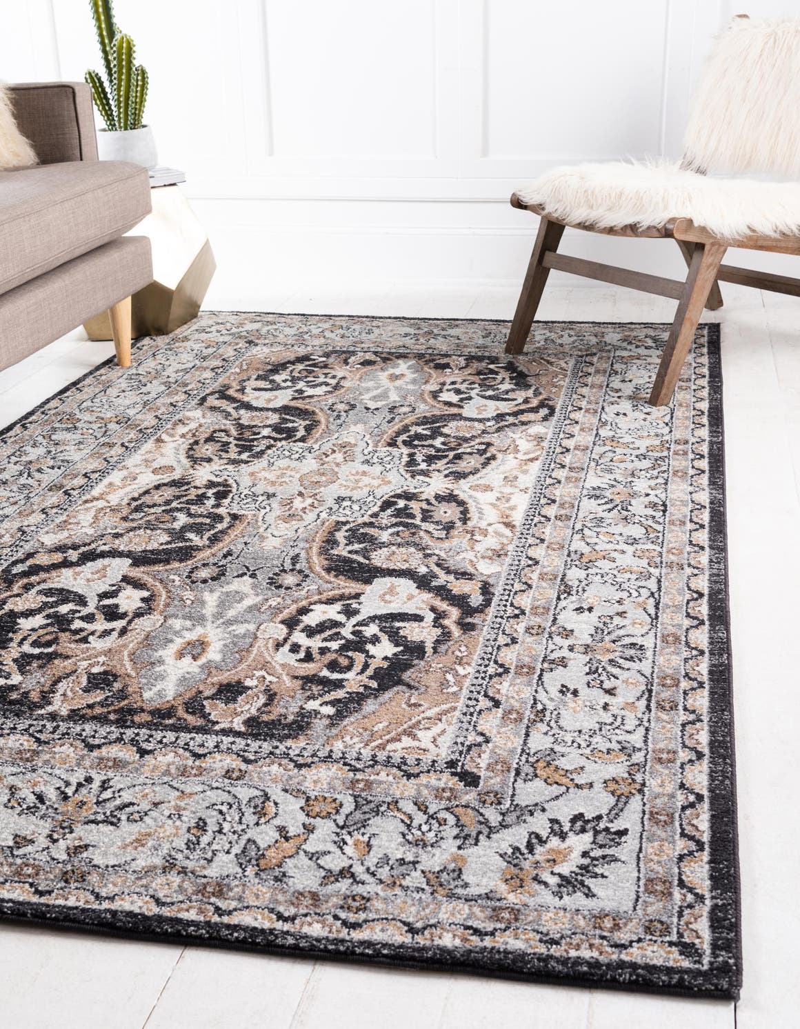 Charcoal 8' x 10' Heritage Rug Rugs.ca