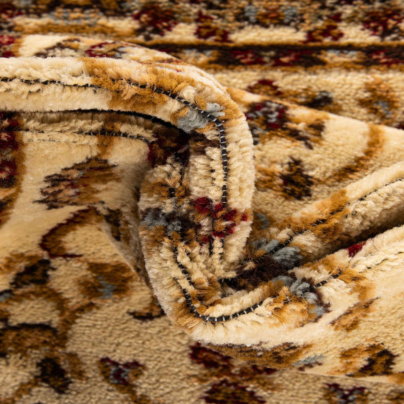 Cream 10' x 10' Aditi Square Rug