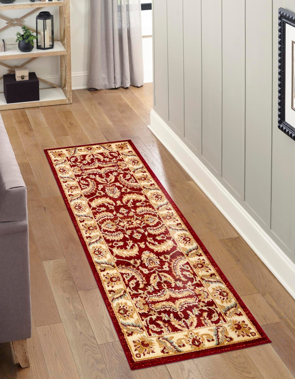 Red 2' 2 x 6' Aditi Runner Rug