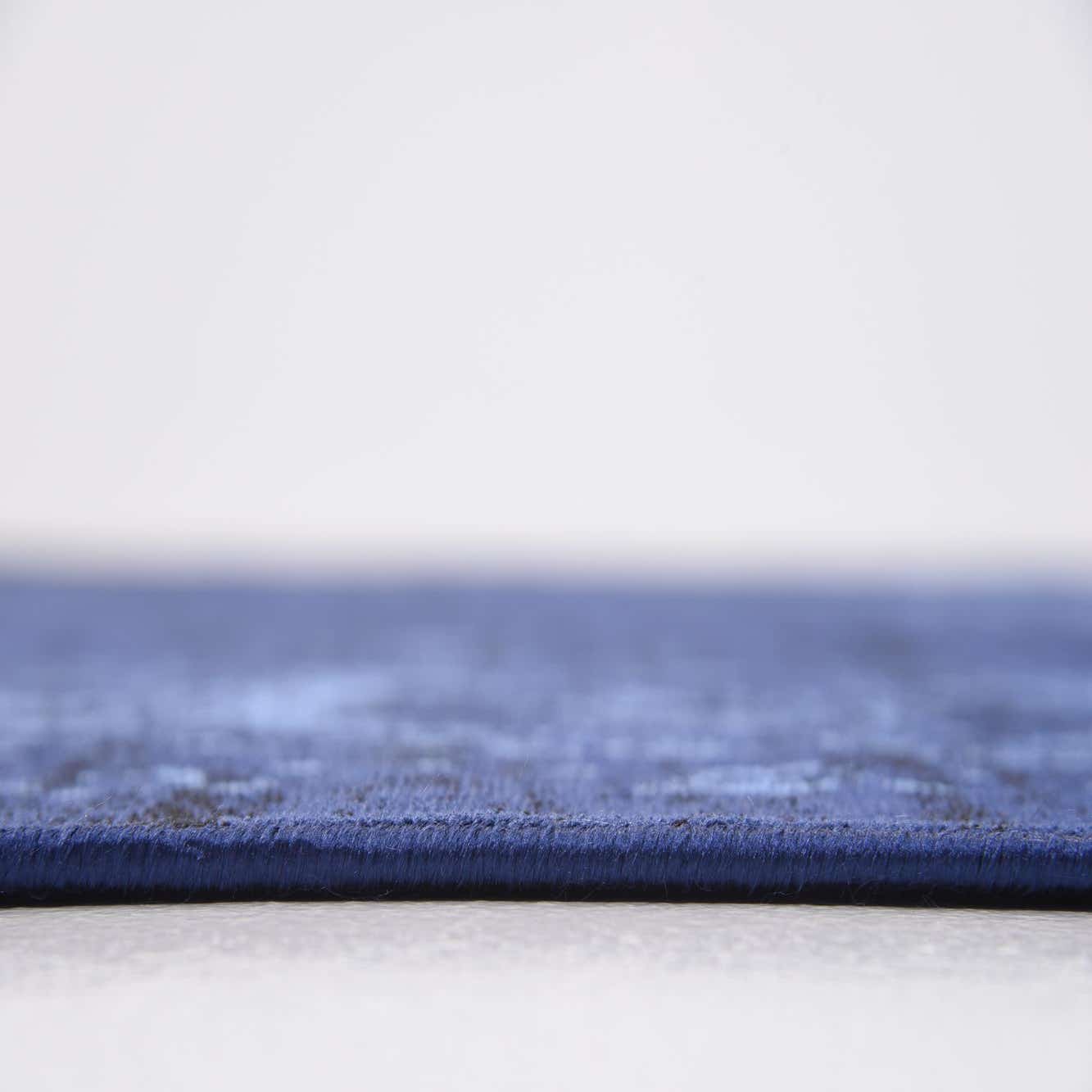 Navy Blue 9' x 12' Renaissance Washable Rug eSaleRugs