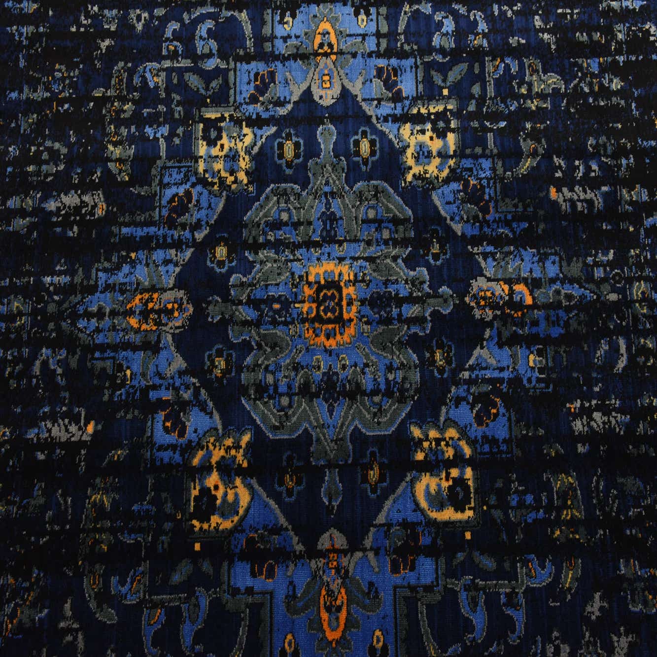 Navy Blue 5' x 8' Renaissance Washable Rug | eSaleRugs