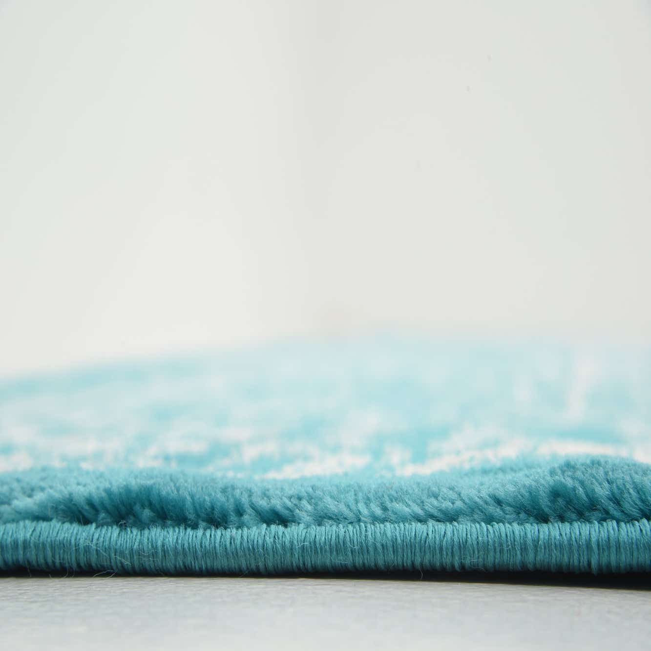 Turquoise 9' x 12' Courtyard Rug eSaleRugs