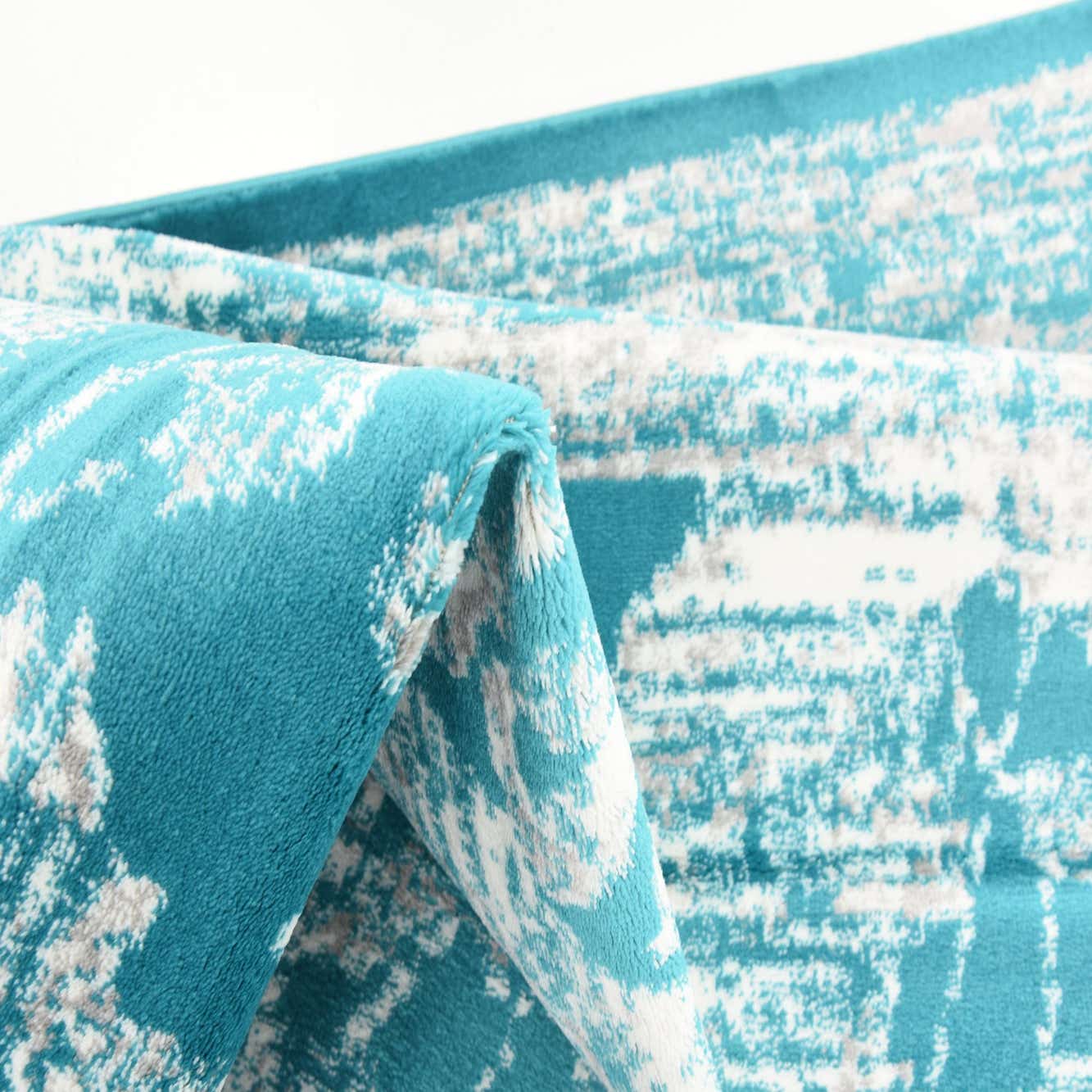 Turquoise 9' x 12' Courtyard Rug eSaleRugs