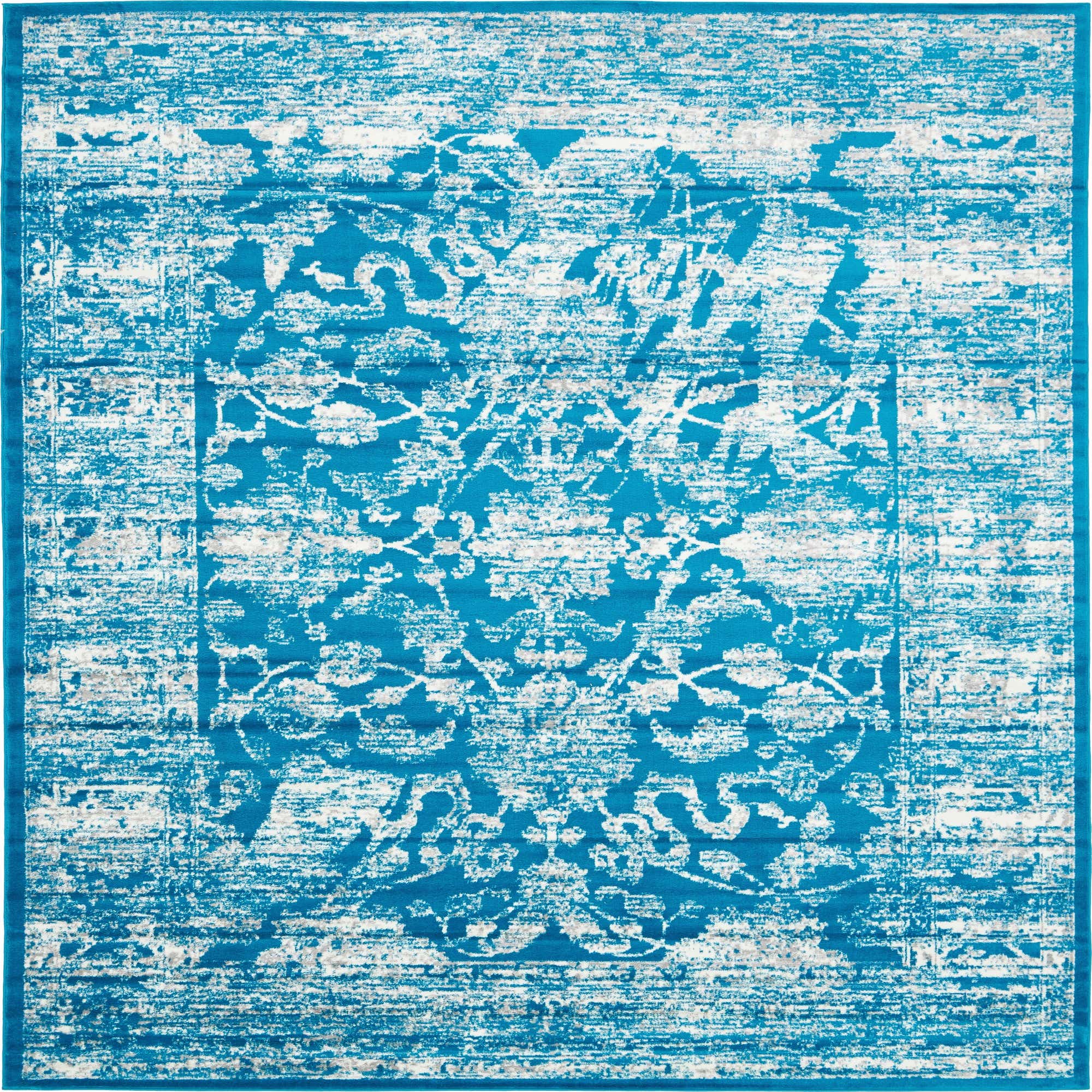 Turquoise 9' x 12' Courtyard Rug eSaleRugs