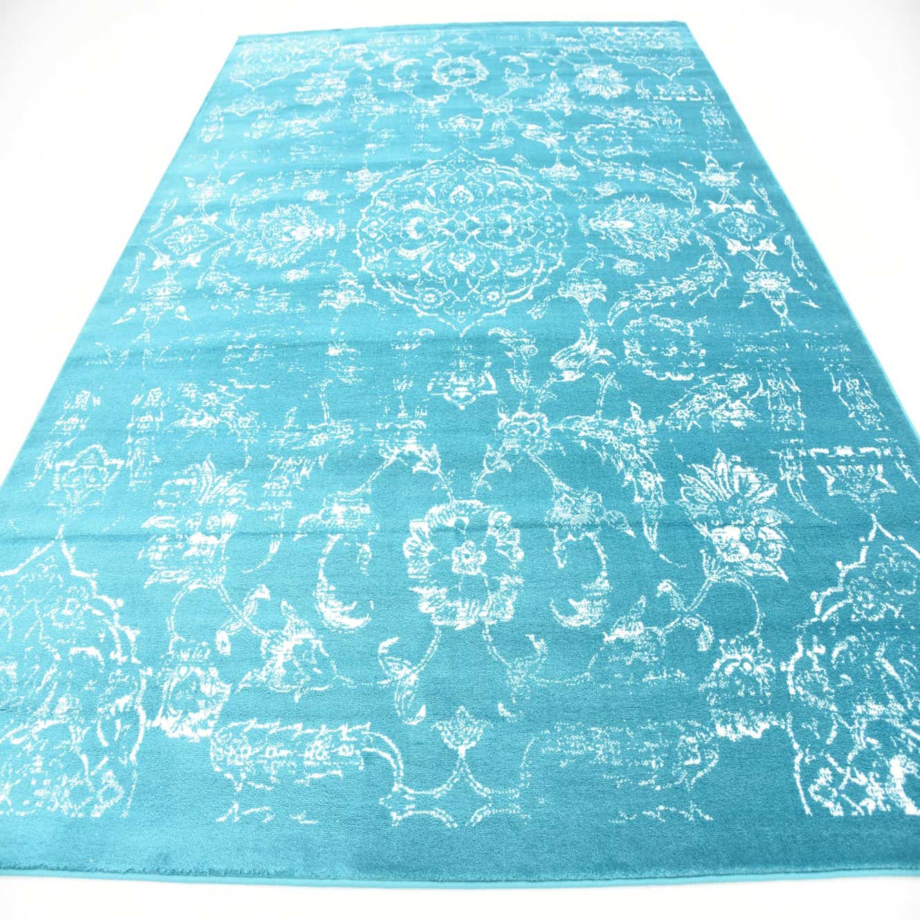 Turquoise 8' x 10' Courtyard Rug eSaleRugs