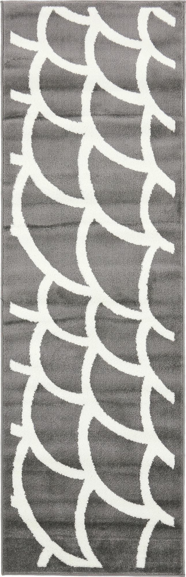 Gray 60cm x 200cm Metropolis Runner Rug AU Rugs