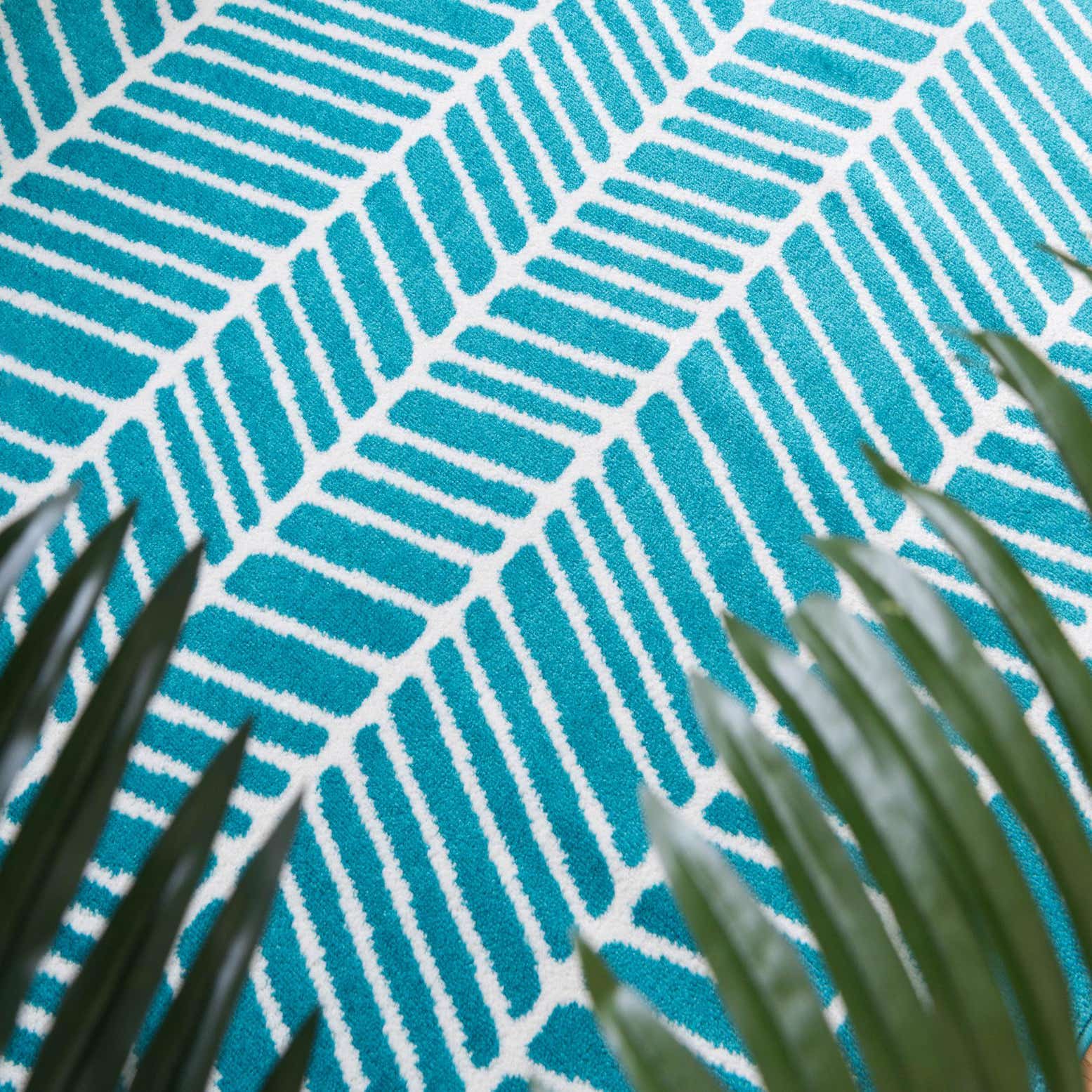 Turquoise 4' x 6' Metropolis Rug eSaleRugs