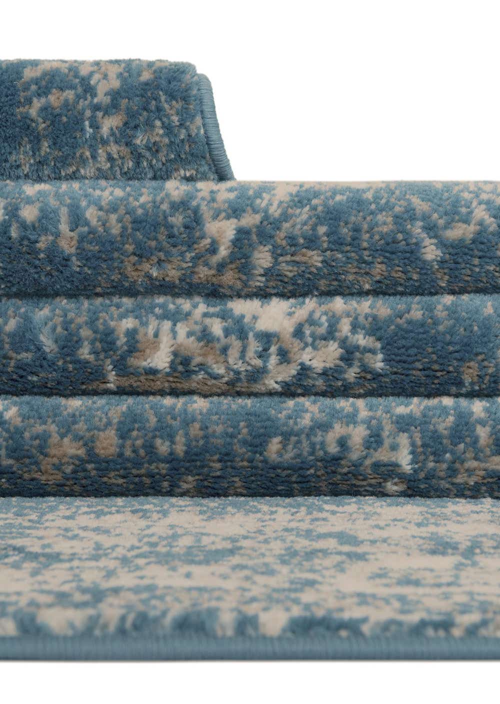 NAAR MAVAL Blue Washable Rug 5x8 Area Rug (Blue, 5' x 8')