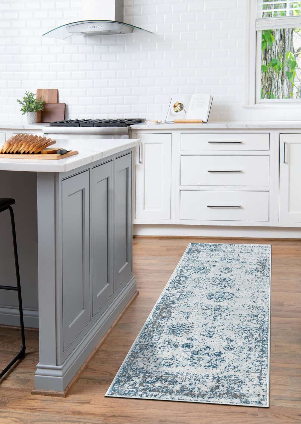 Light Blue 2' x 6' 7 Monaco Runner Rug eSaleRugs