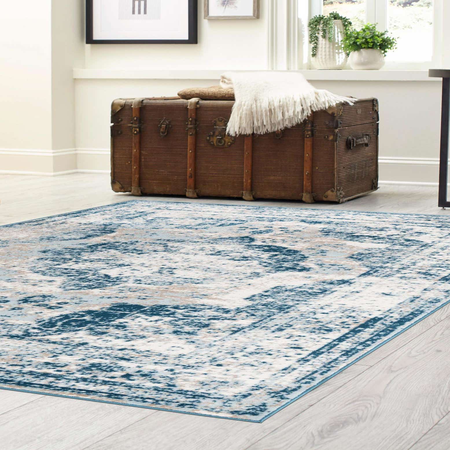 Blue 5' x 8' Monte Carlo Rug