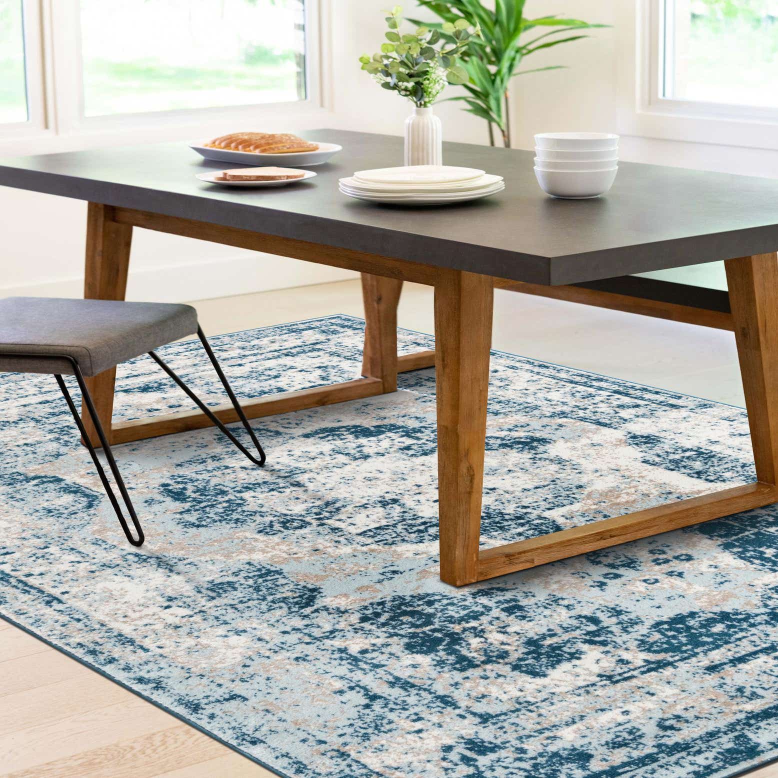 Blue 5' x 8' Monte Carlo Rug