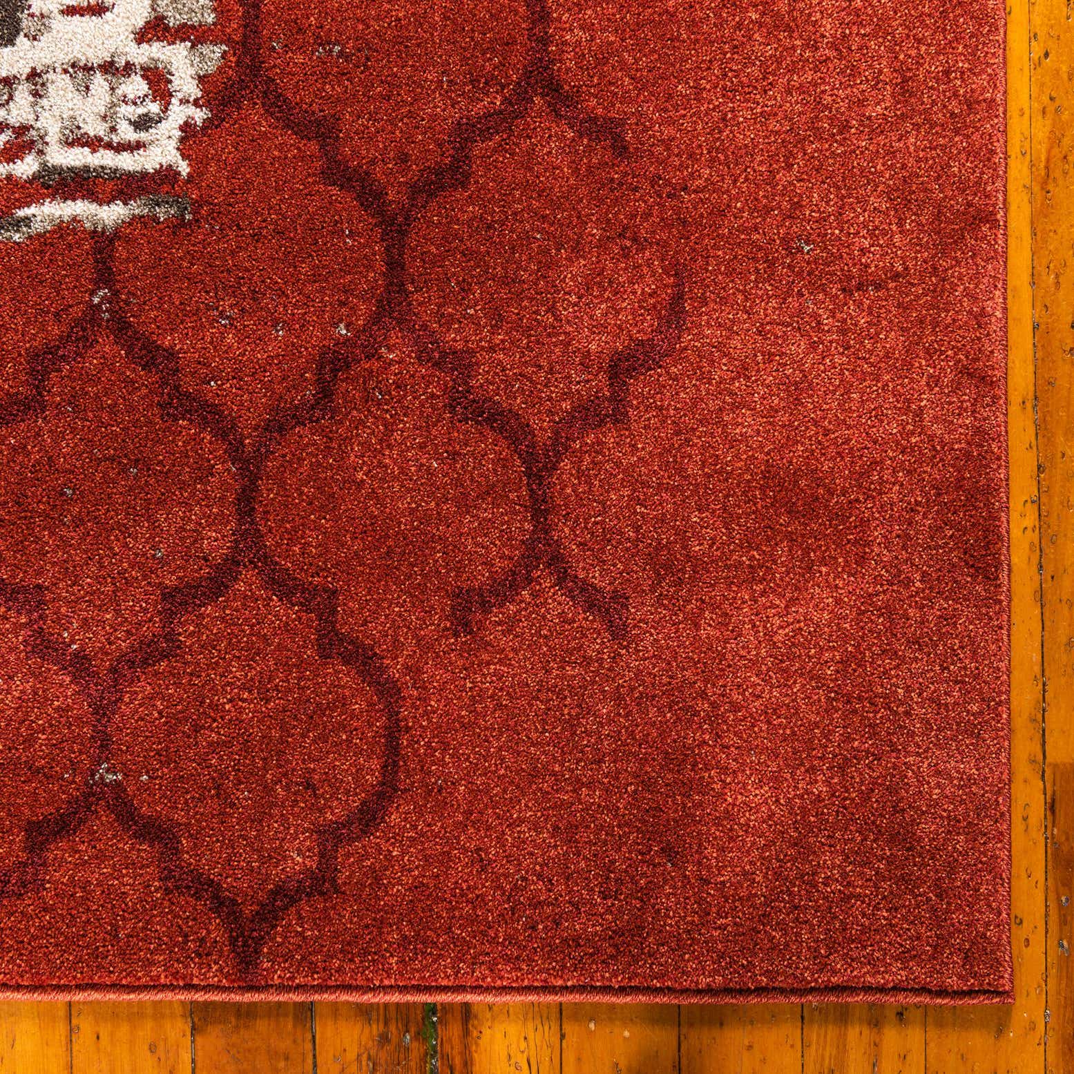 Terracotta 5' x 8' Trellis Rug eSaleRugs