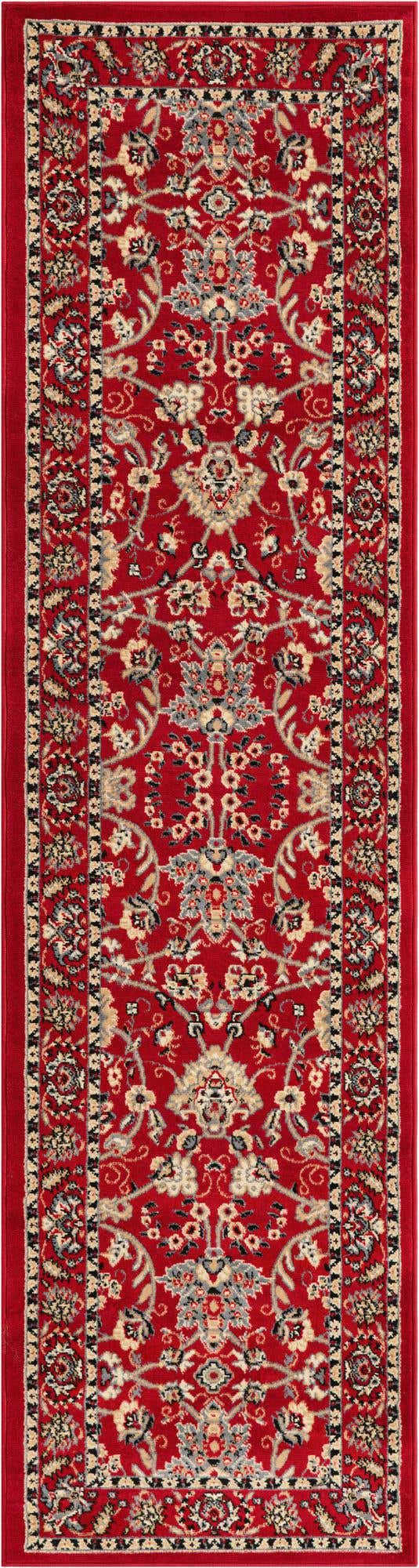 Red 2' 7 x 10' Kashan Design Runner Rug | eSaleRugs