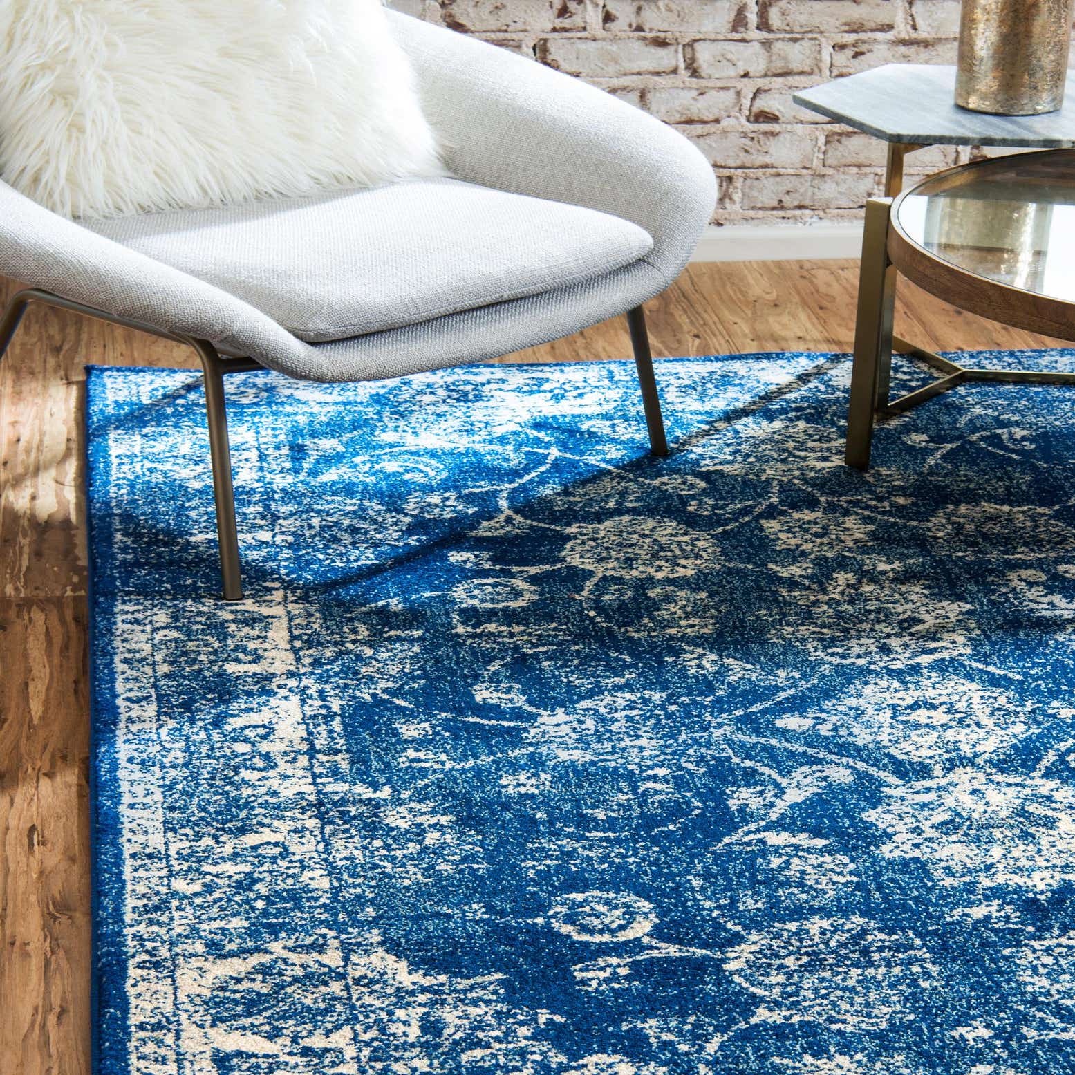 Dark Blue 9' x 12' Heritage Rug eSaleRugs