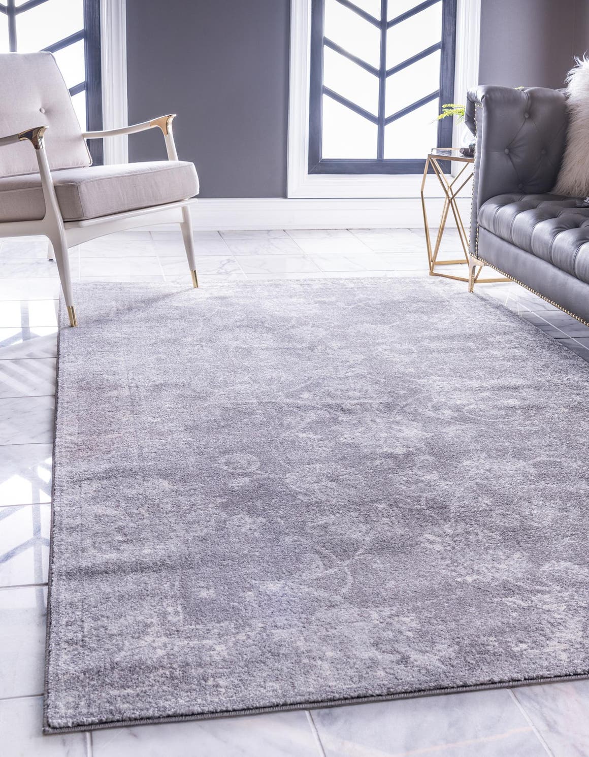 Dark Gray 8' x 10' Heritage Rug eSaleRugs