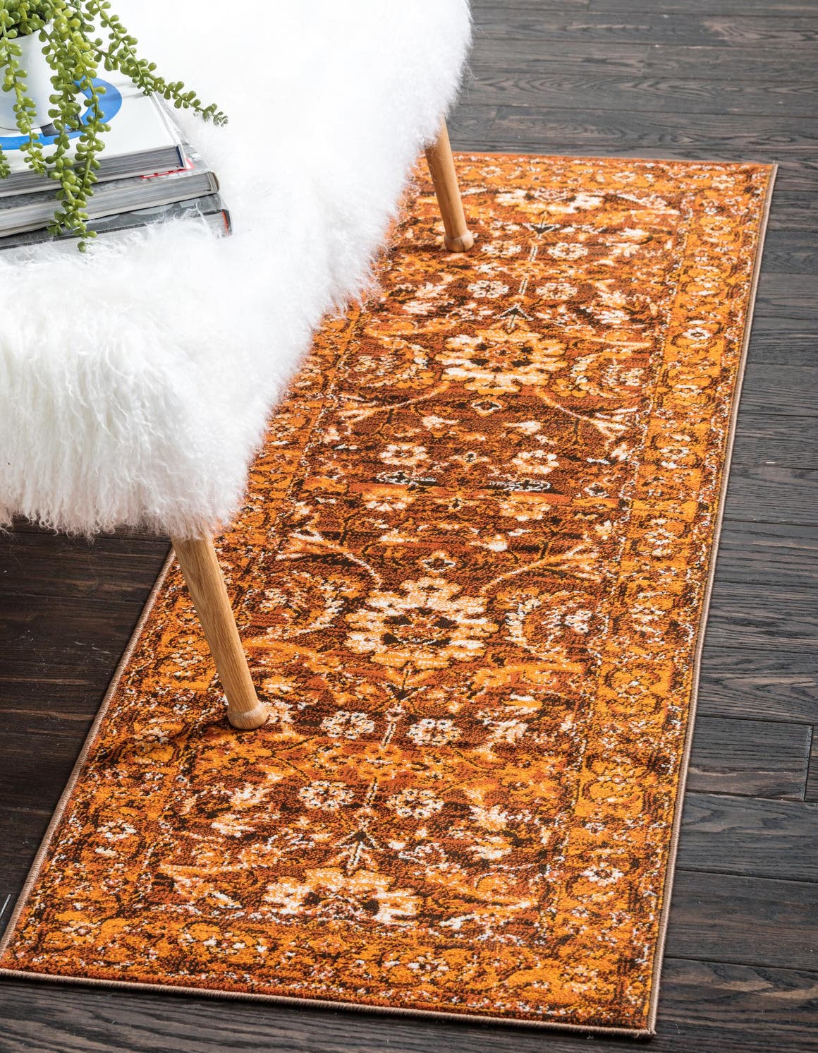 Chocolate Brown 3 X 9 10 Ankara Runner Rug Rugs Com