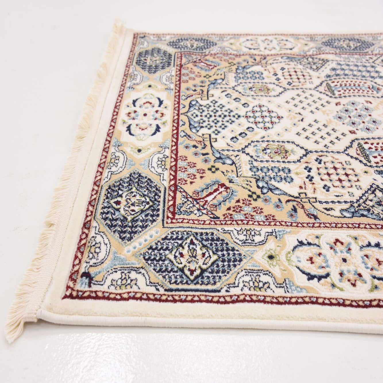 Ivory 3' x 13' Rabia Runner Rug