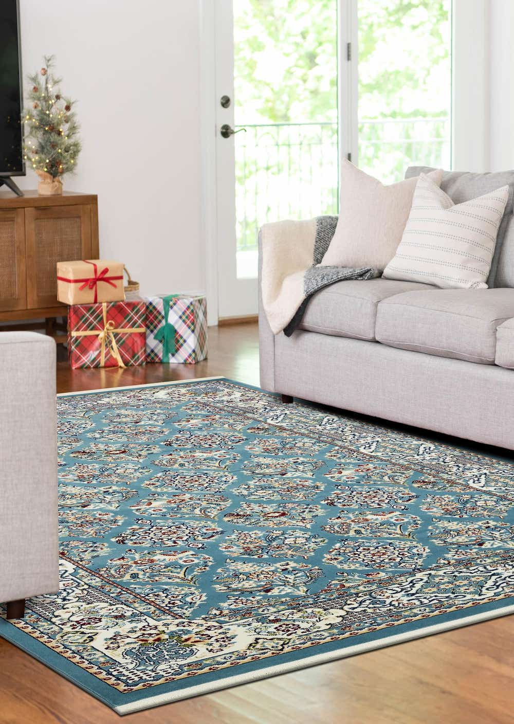 Blue 10' x 13' Nain Design Rug Rugs.ca