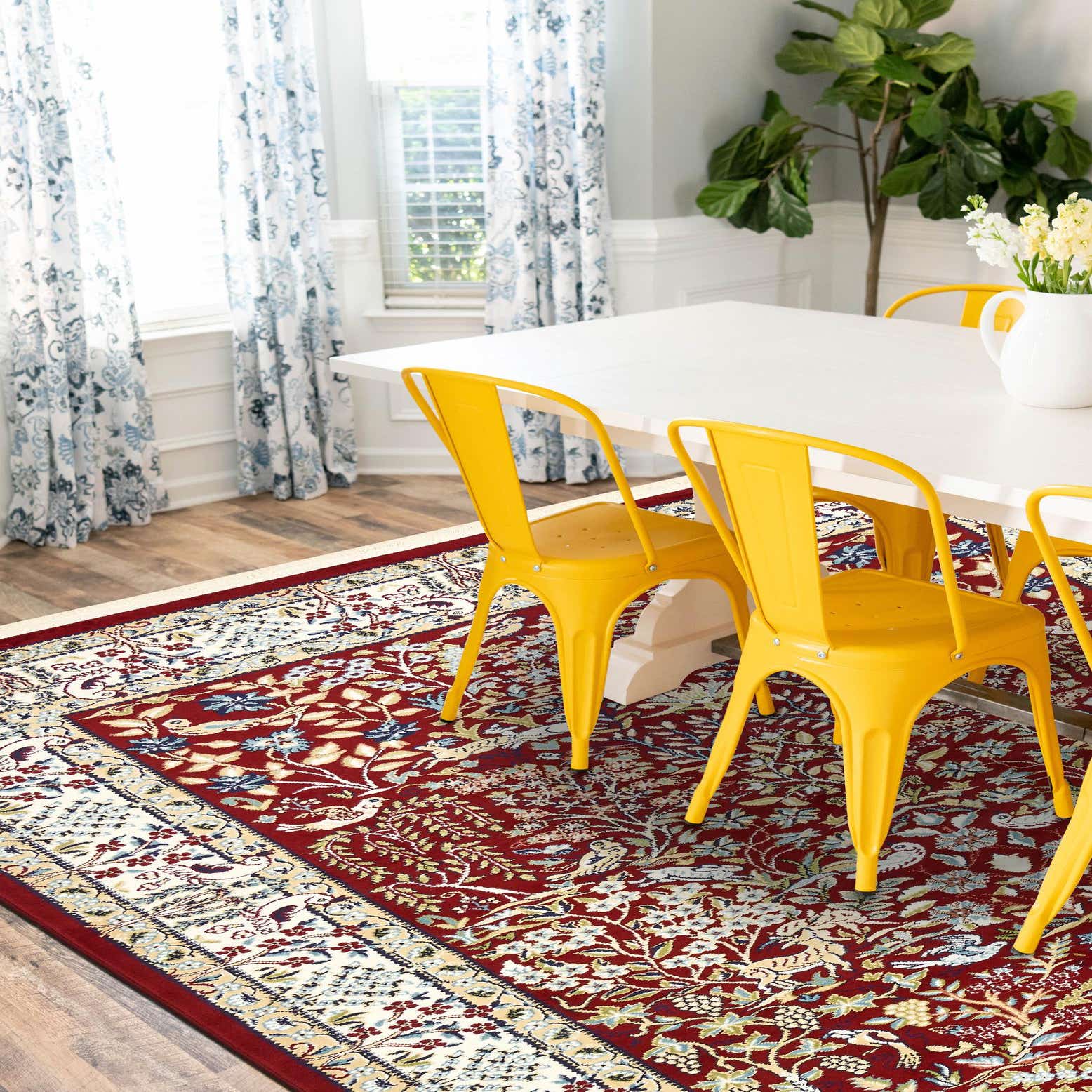 Burgundy 8' x 10' Nain Design Rug eSaleRugs