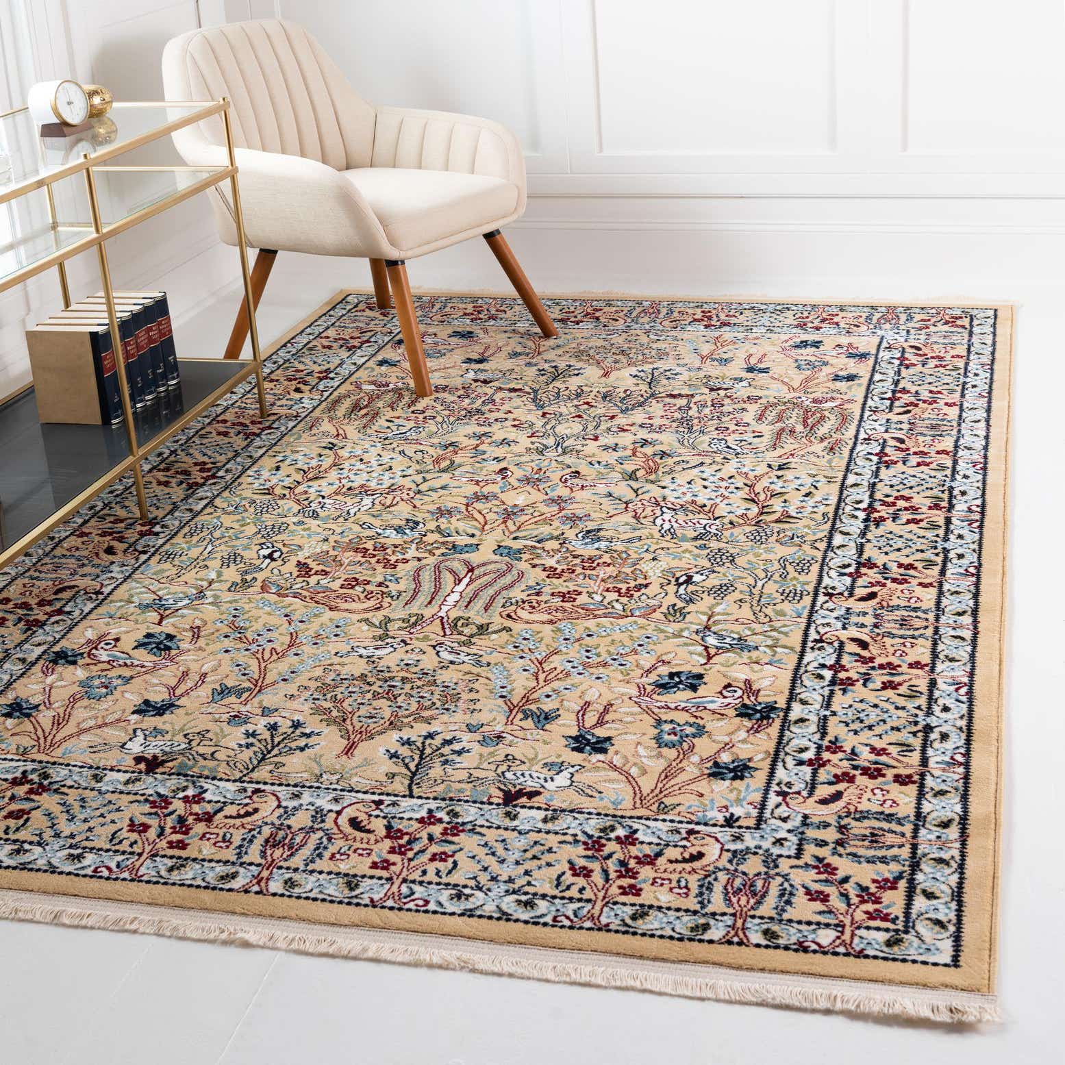 Beige 8' x 10' Nain Design Rug eSaleRugs