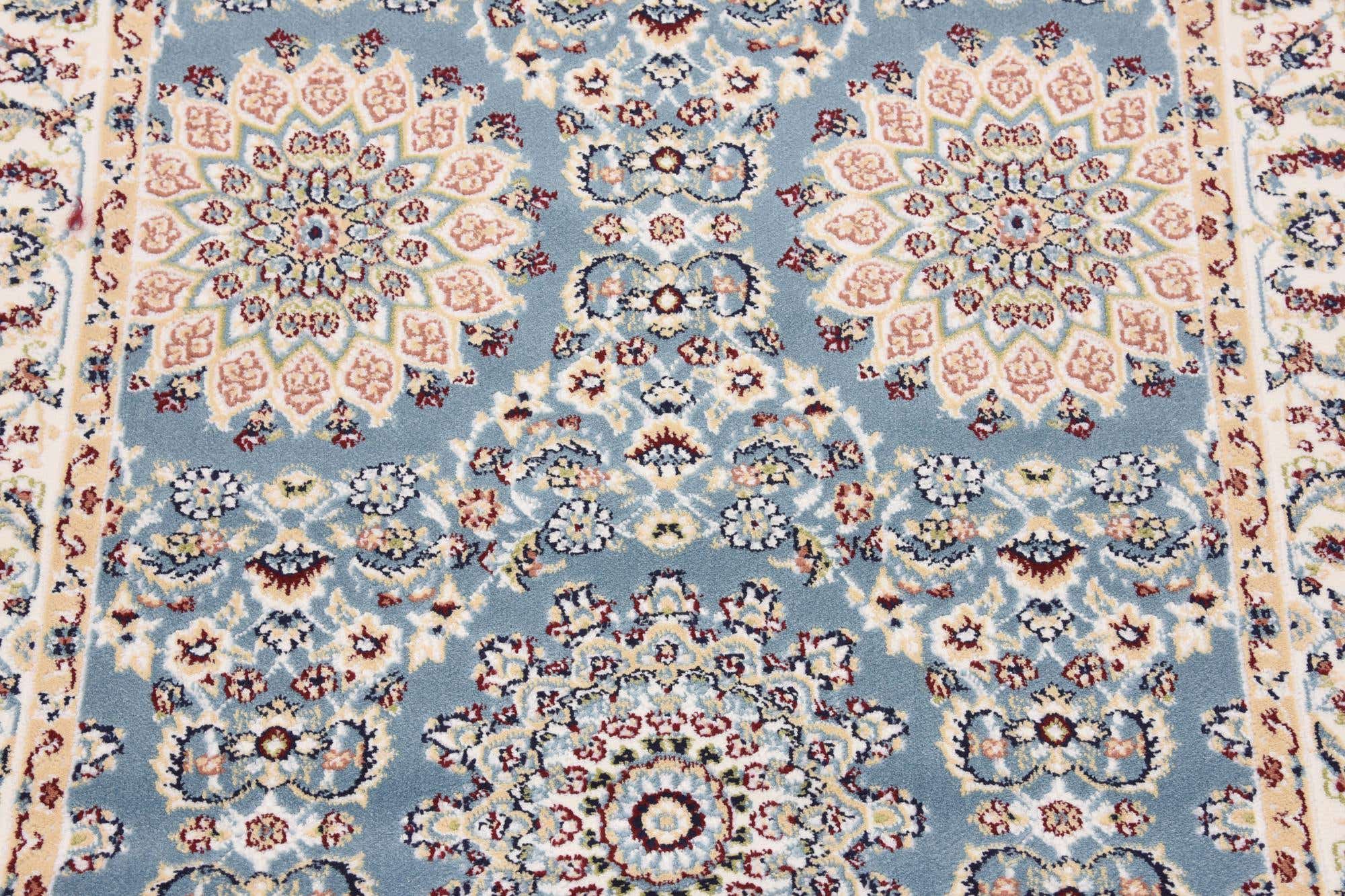 Blue 3' x 13' Nain Design Runner Rug | eSaleRugs