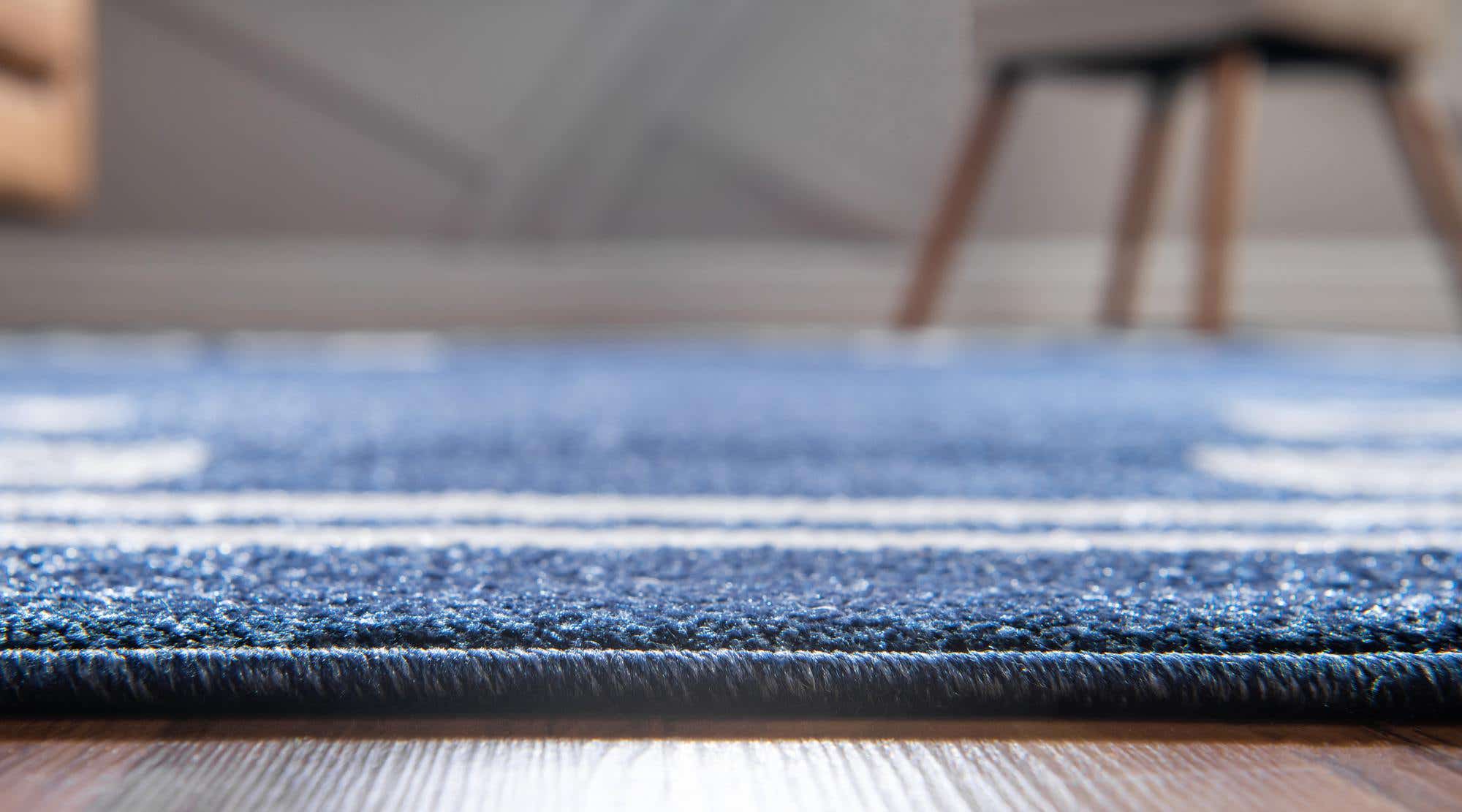 Dark Blue 5' x 8' Greek Key Rug | eSaleRugs