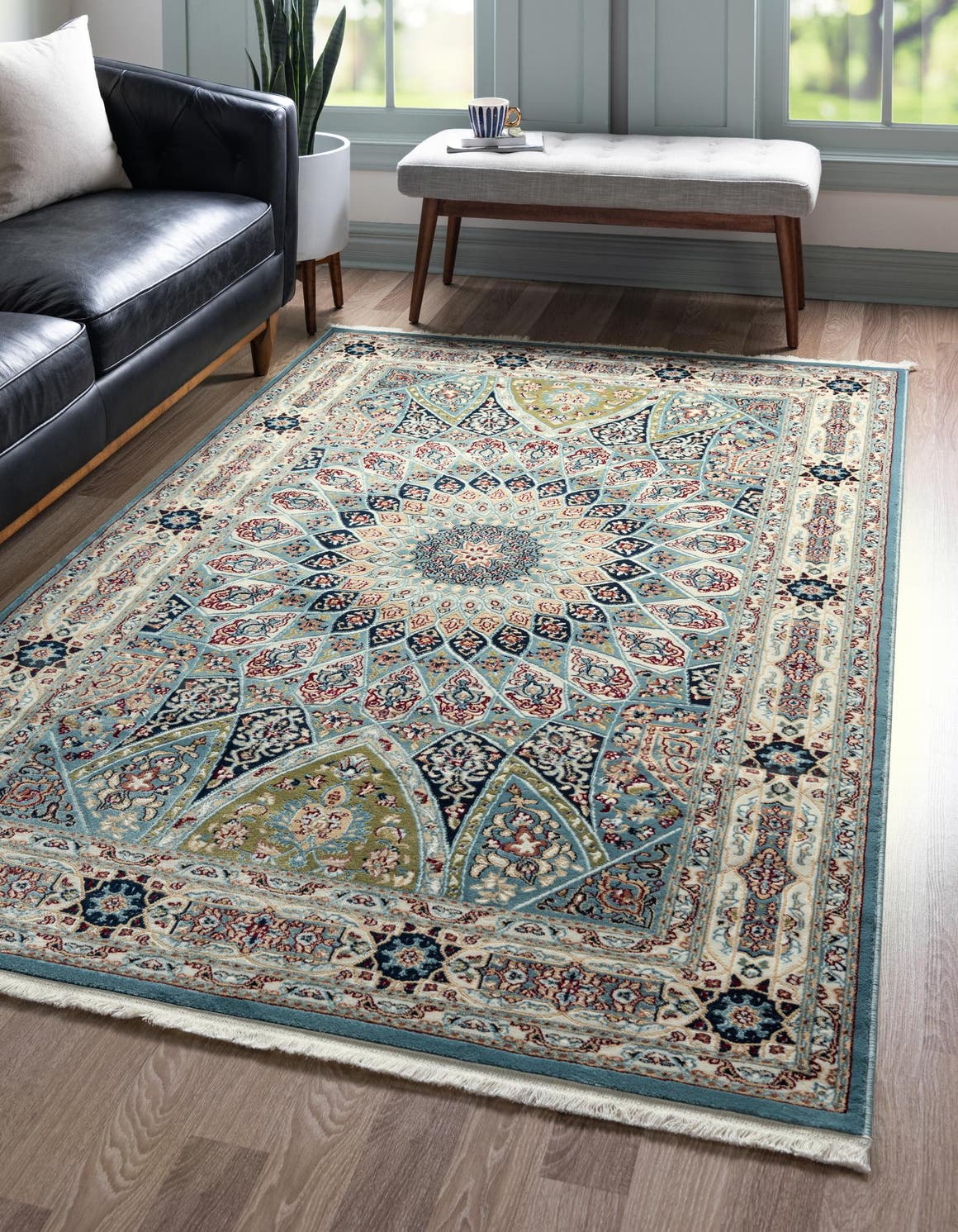 Blue 10' x 13' Nain Design Rug Rugs.ca