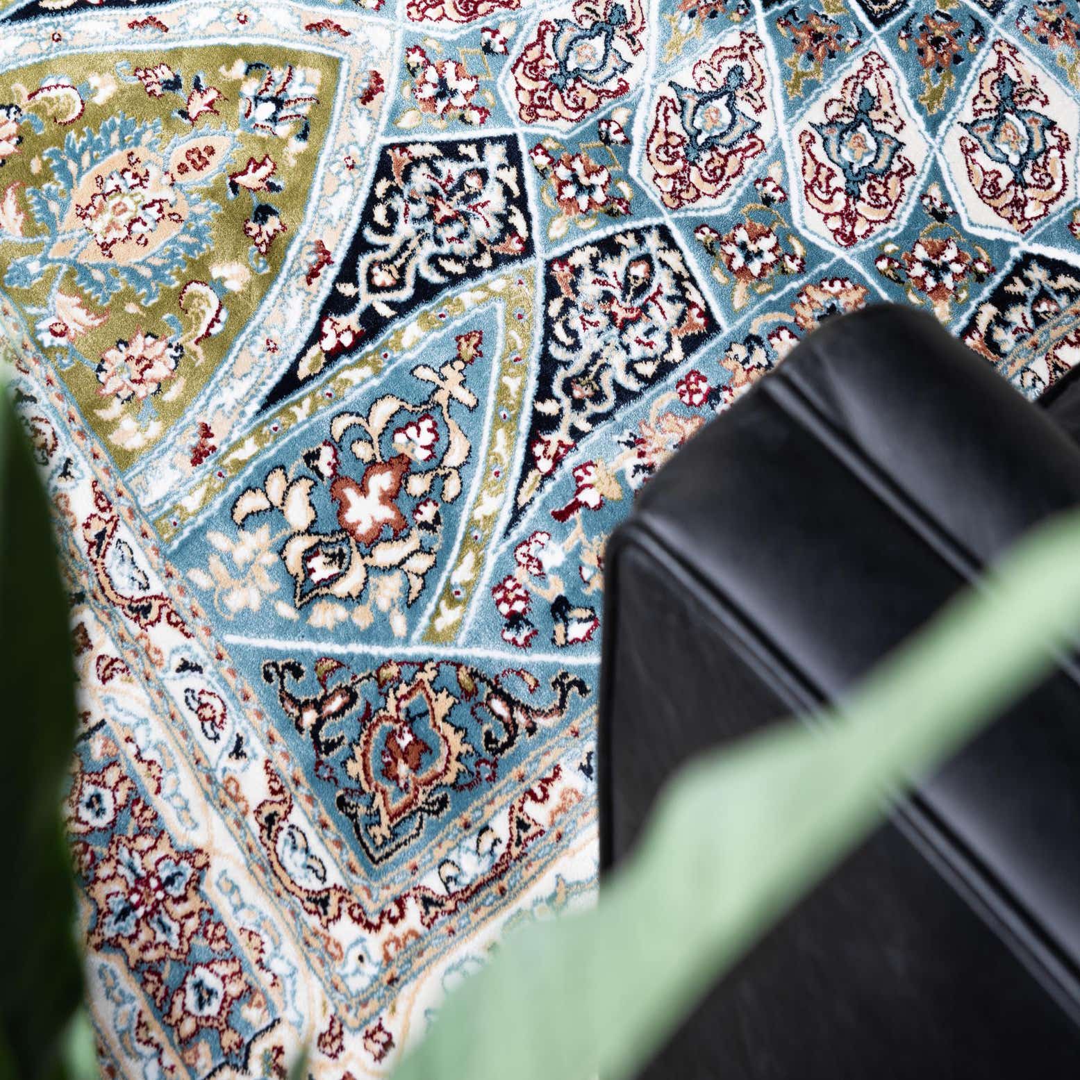 Blue 10' x 13' Nain Design Rug eSaleRugs