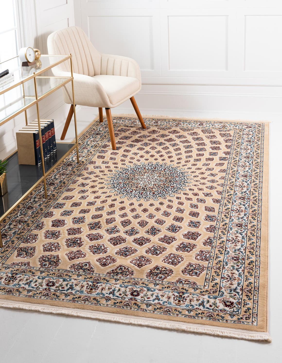 Beige 8' x 10' Nain Design Rug eSaleRugs