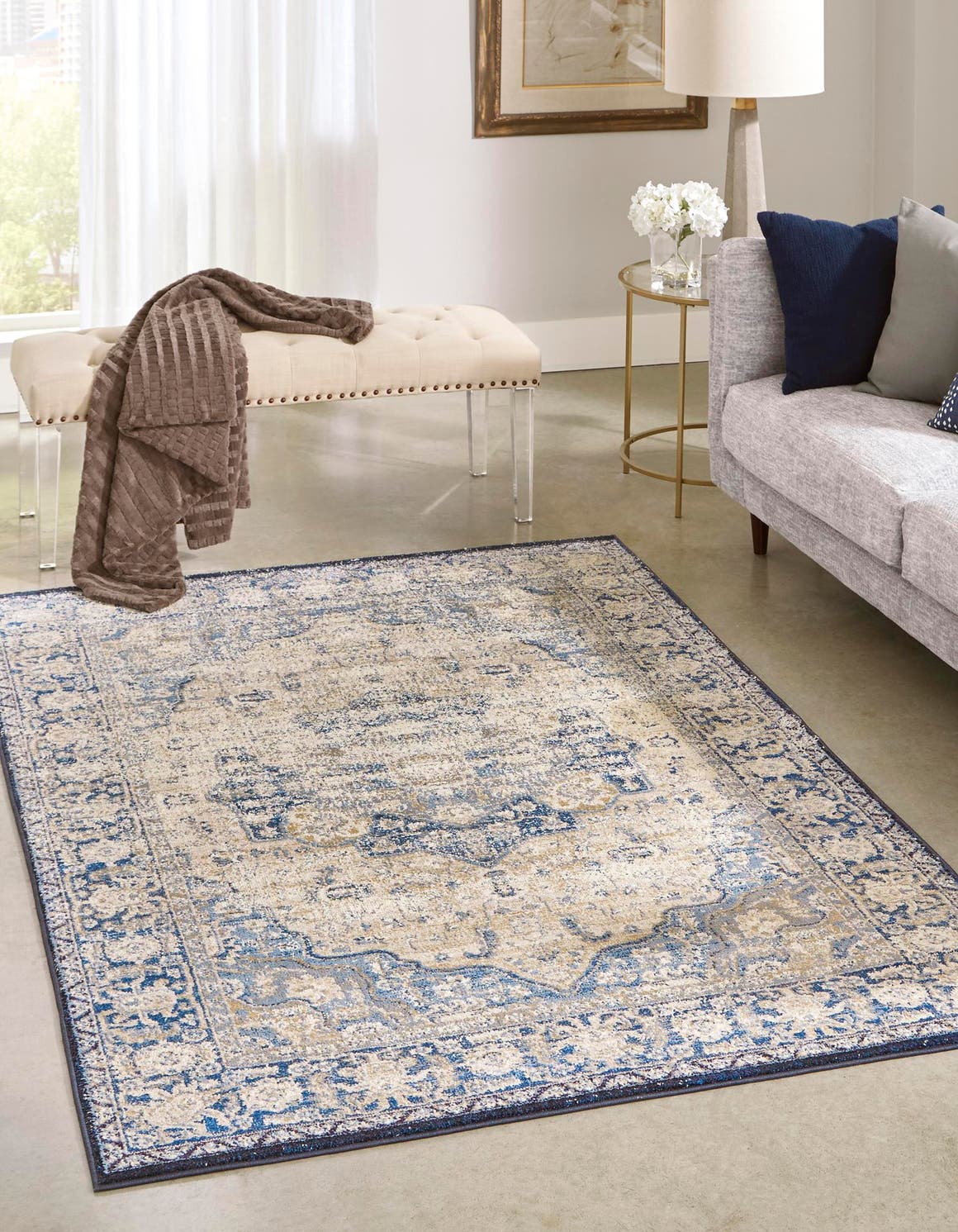 Blue 9' x 12' Lexington Rug eSaleRugs