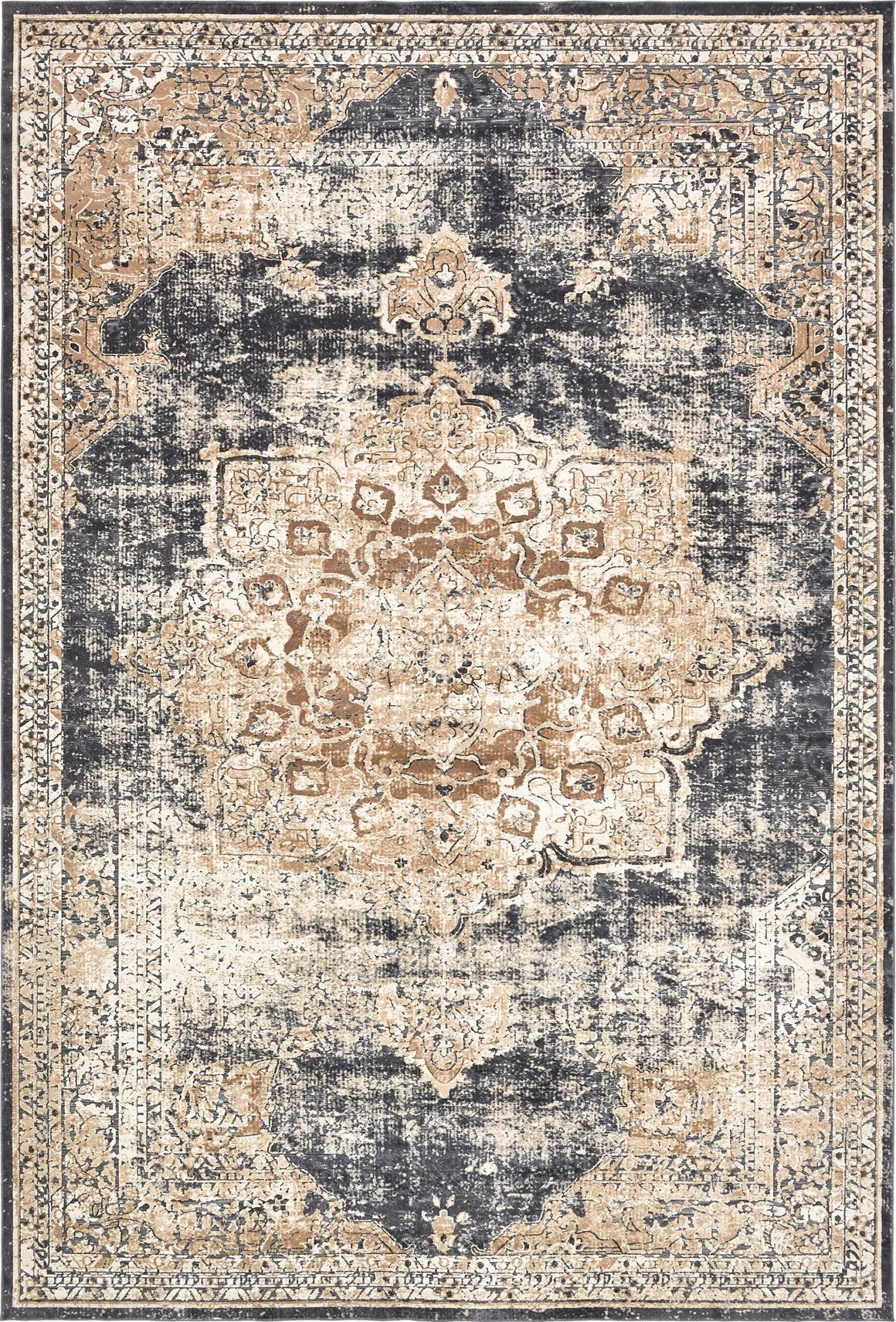 Dark Blue 10' x 14' 5 Villa Rug eSaleRugs