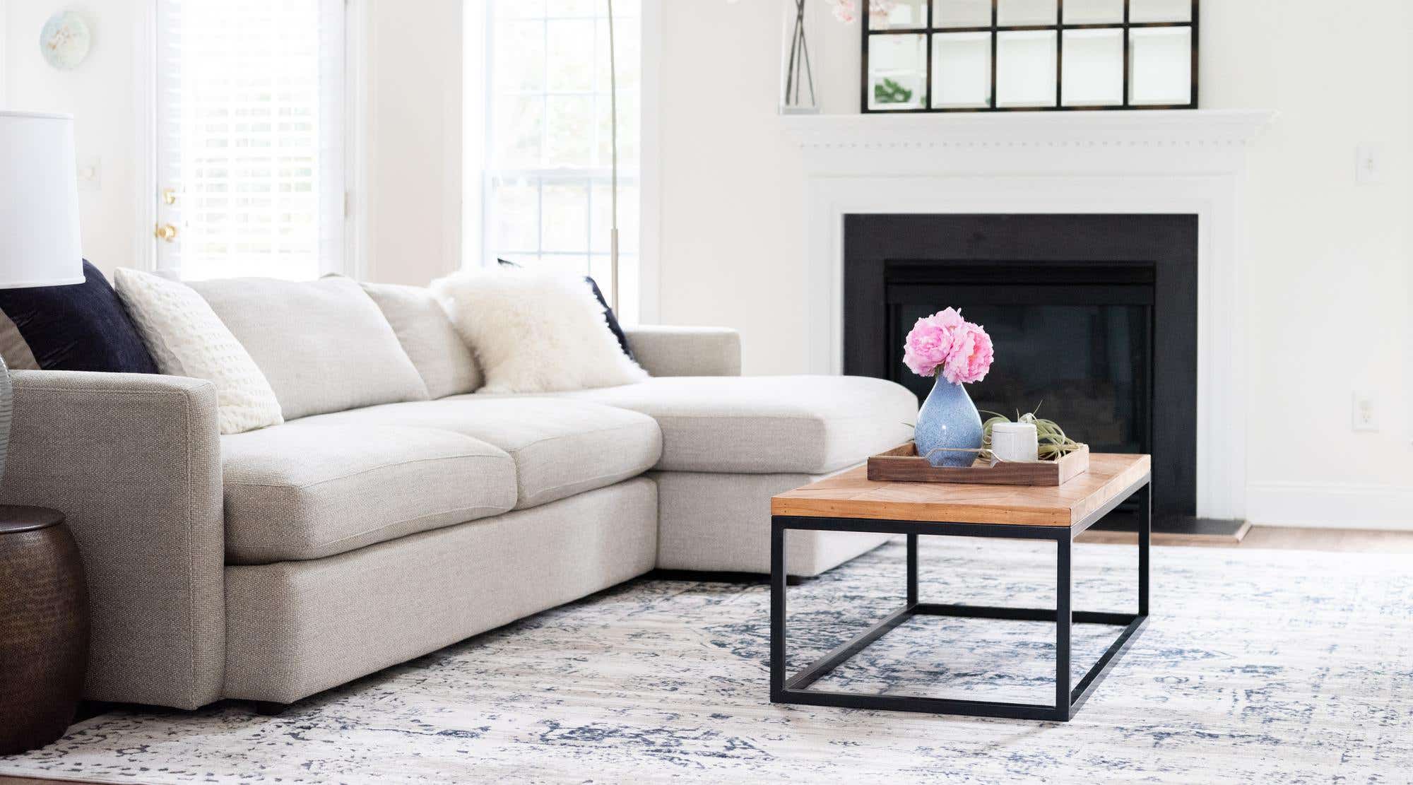 Dark Blue 8' x 10' Villa Rug | eSaleRugs