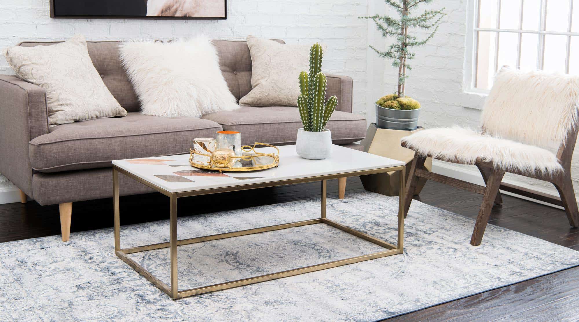 Dark Blue 8' x 10' Villa Rug | eSaleRugs