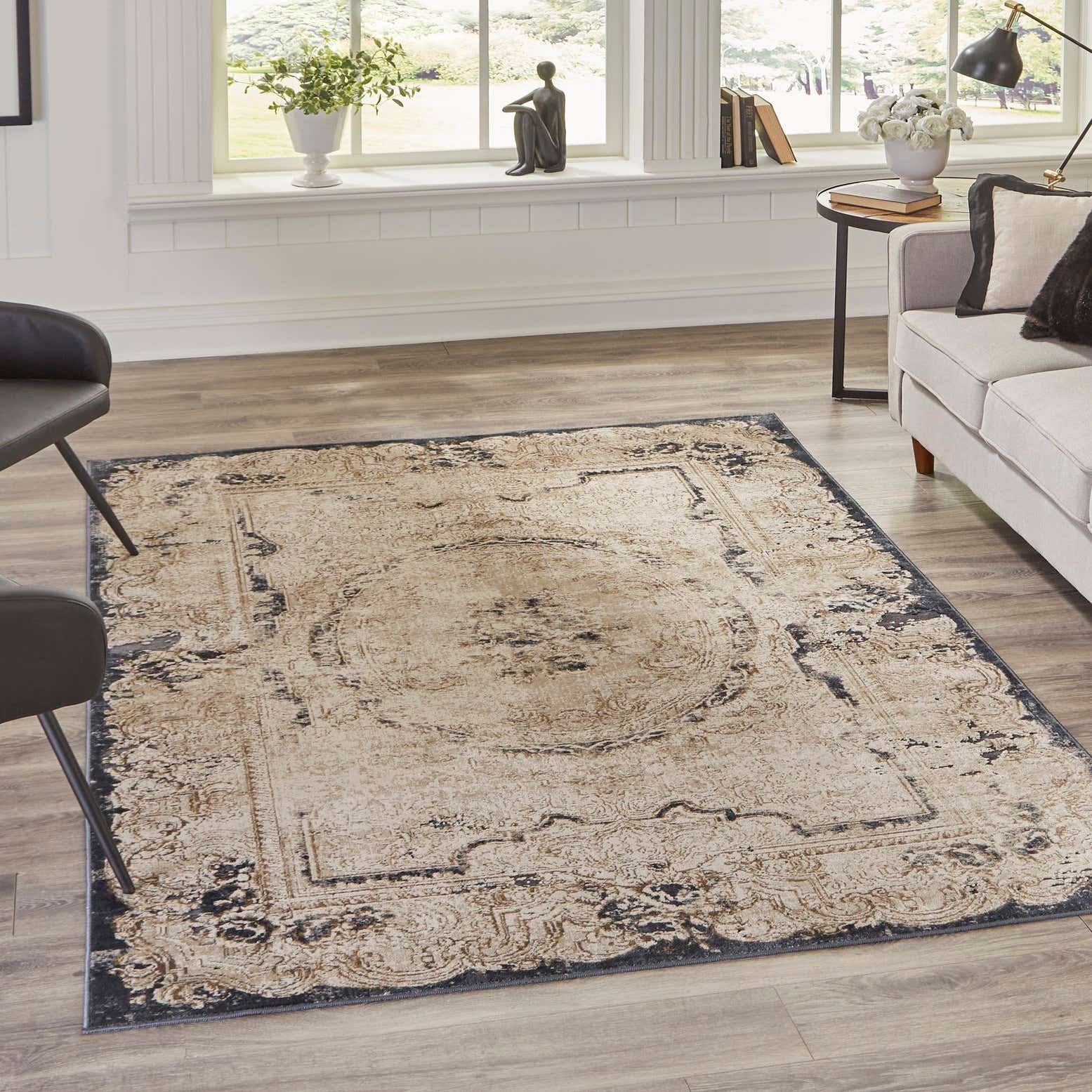 Cream 9' x 12' Villa Rug eSaleRugs
