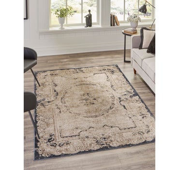 Cream 5' x 8' Villa Rug | eSaleRugs