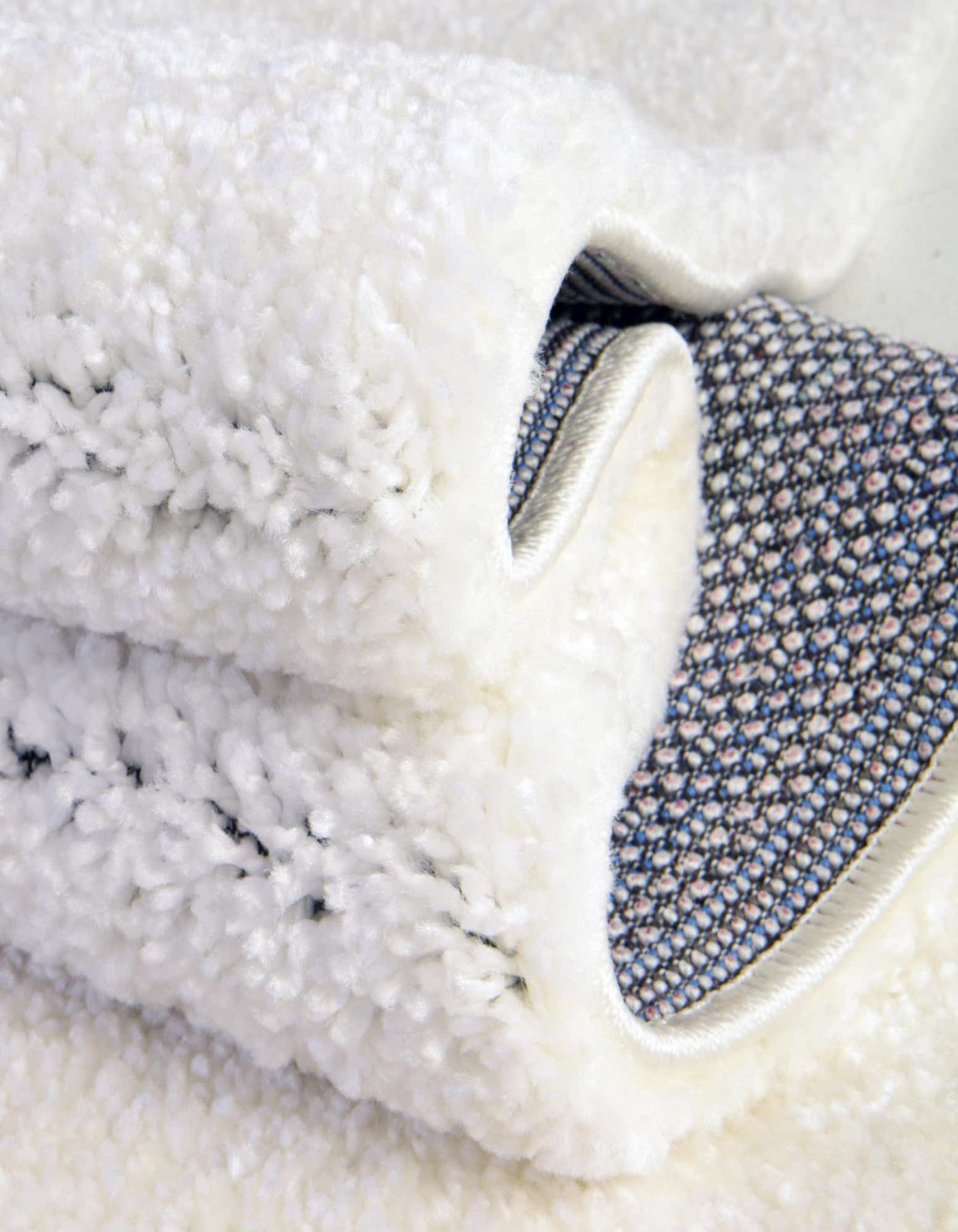 Snow White 10' x 13' Solid Frieze Rug eSaleRugs