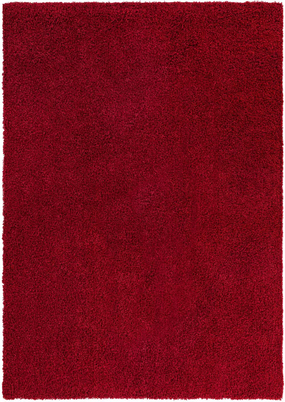 Cherry Red 8' x 10' Solid Shag Rug eSaleRugs