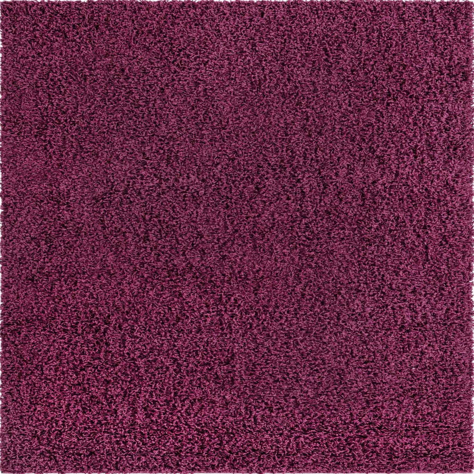 Eggplant Purple 8' x 10' Solid Shag Rug eSaleRugs
