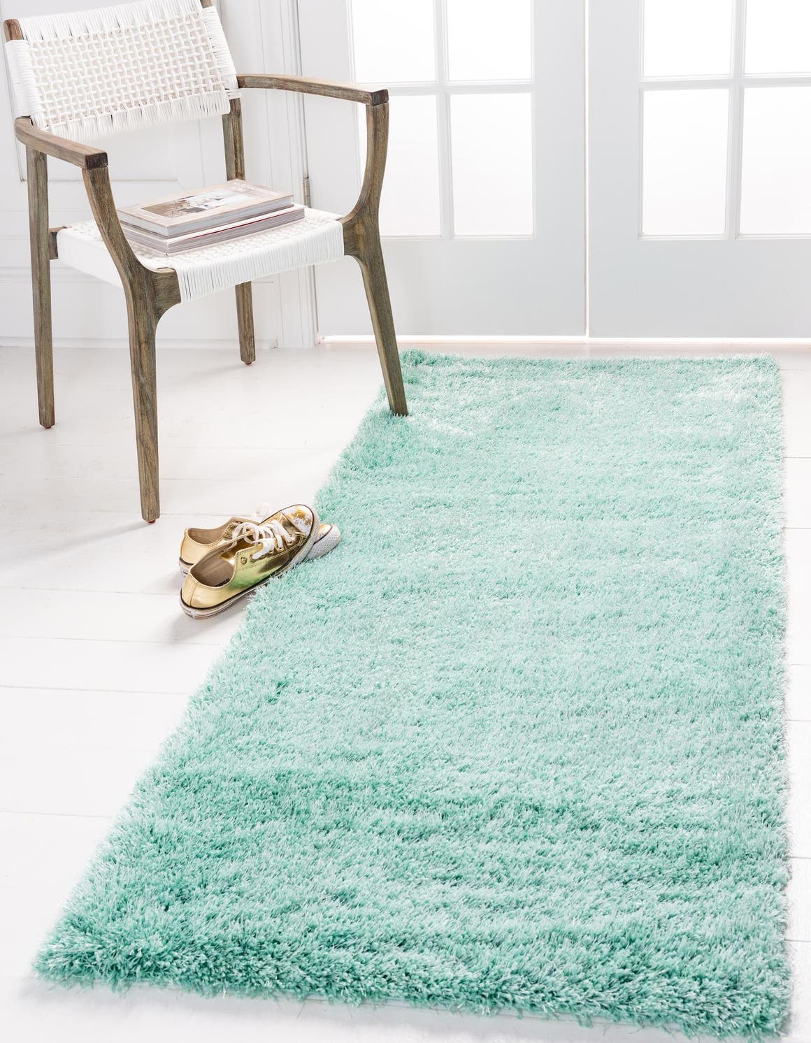 Teal Green Runner Rug Carpet Vidalondon