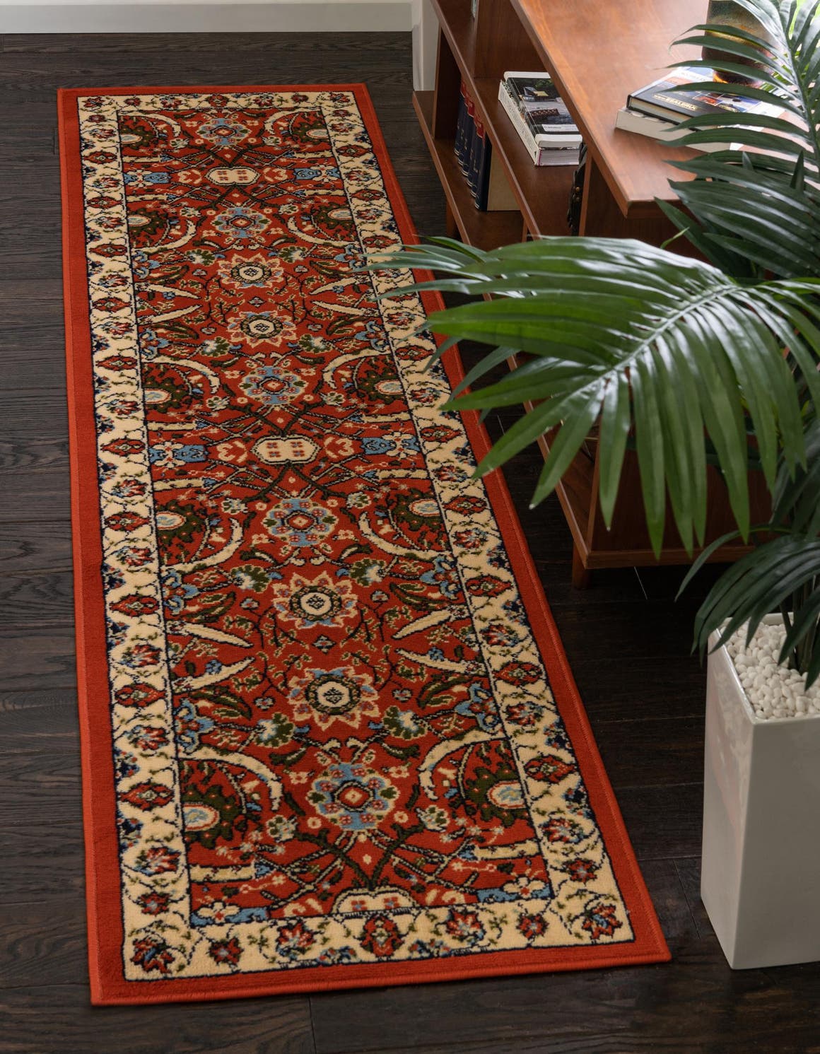 Terracotta 2' 2 x 8' 2 Isfahan Design Runner Rug | eSaleRugs