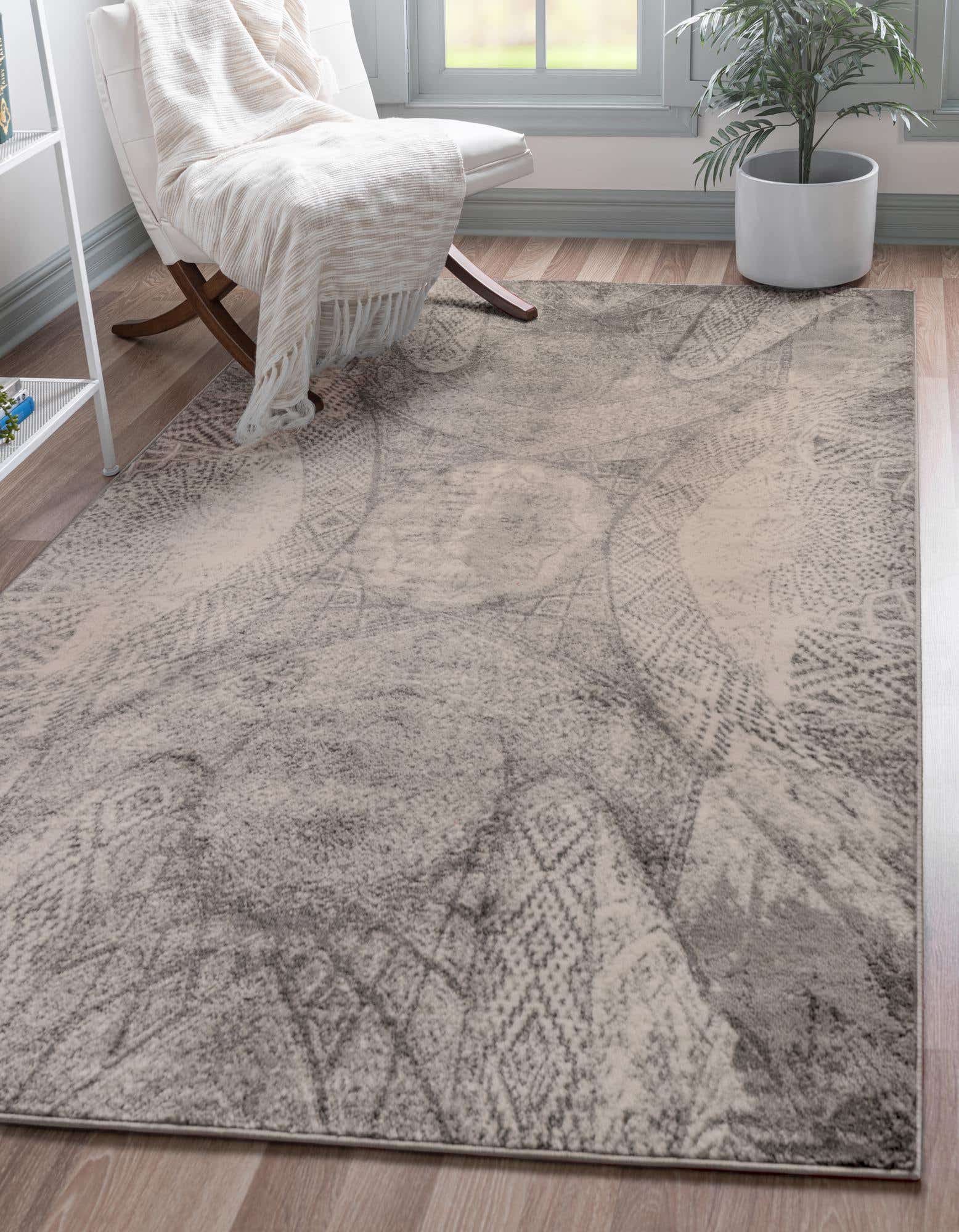 Dark Gray 7' x 10' Monaco Rug | eSaleRugs